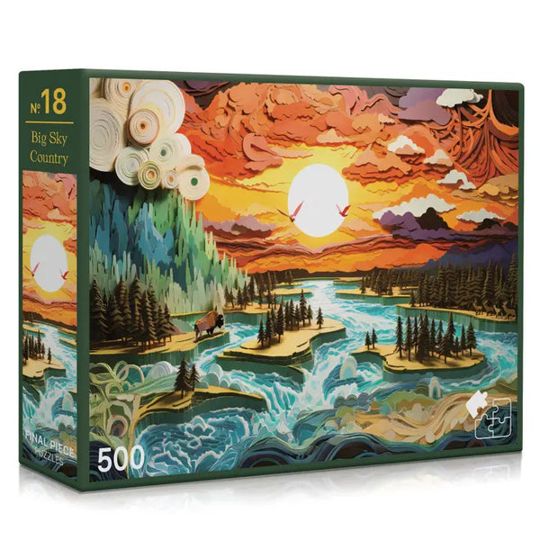 "In The Mountains" Final Piece Puzzles - 4 Styles to Choose From