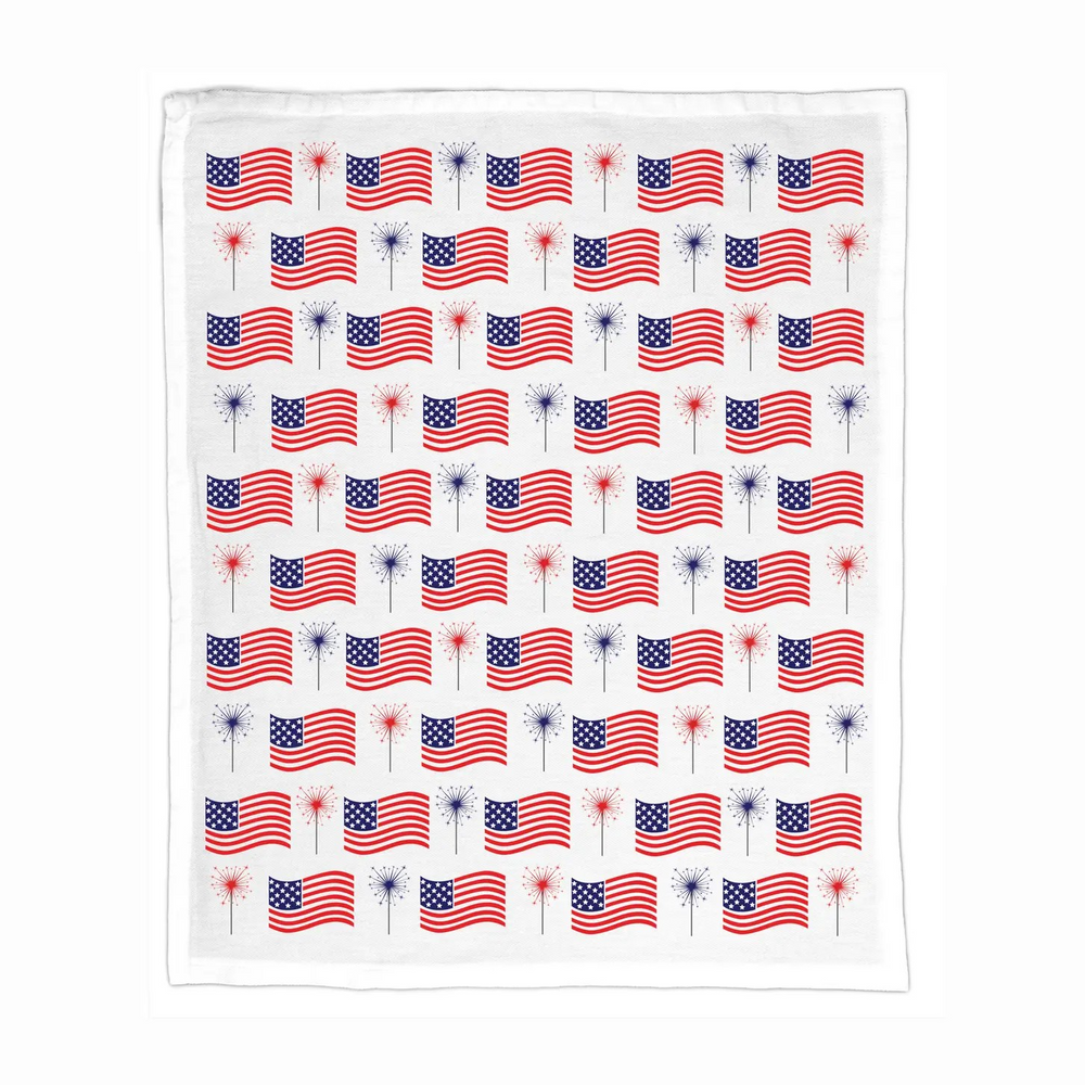 Organic Cotton Tea Towel - American Flag