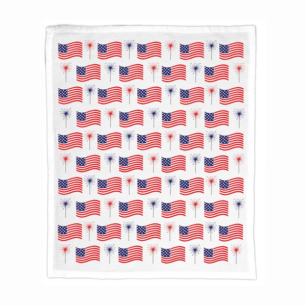 Organic Cotton Tea Towel - American Flag