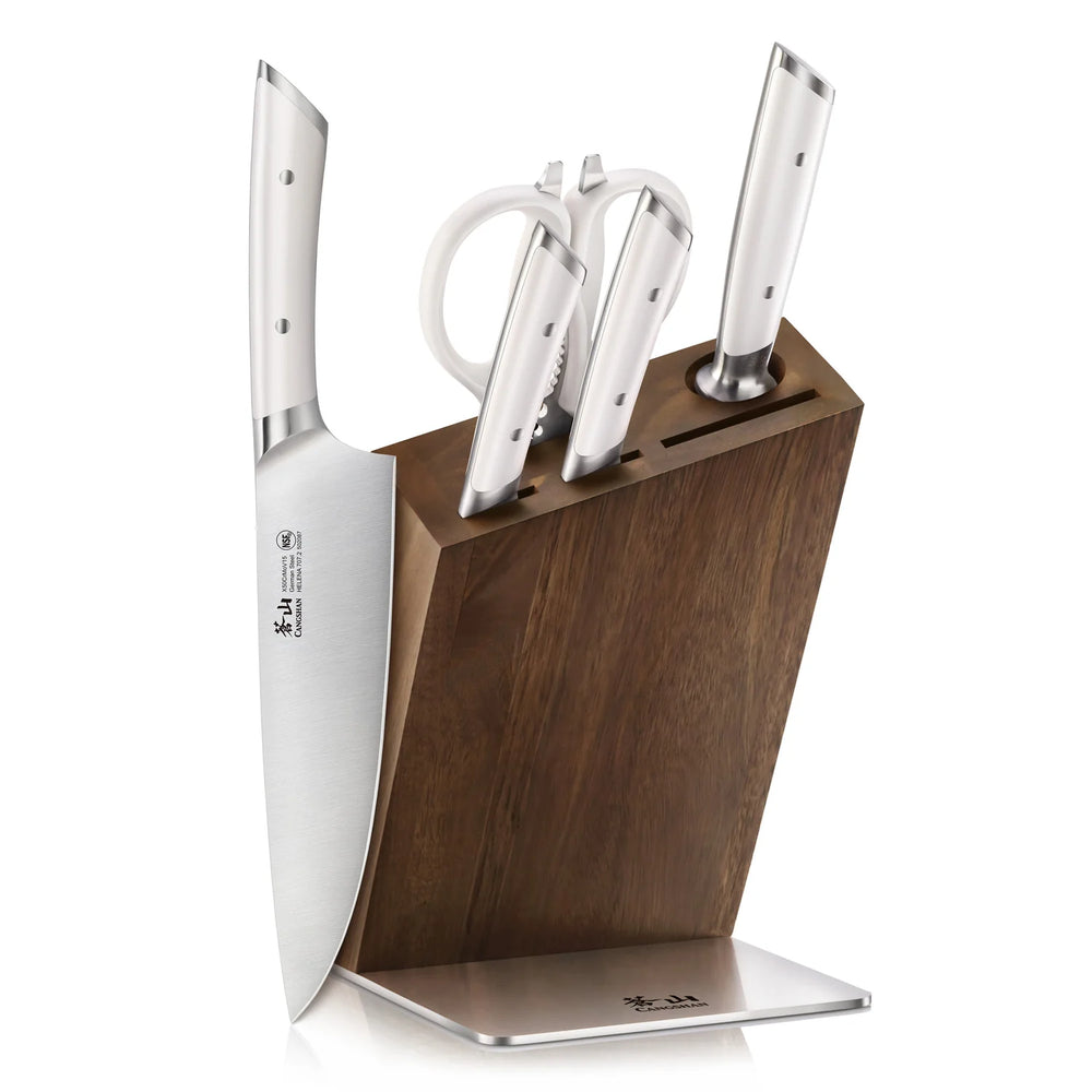 Knife Block set - Helena 6pc (2 color options)