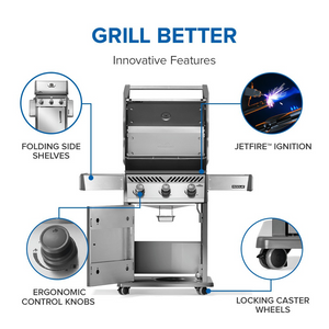Rogue 425 Grill Stainless Steel - Choose Propane or Natural Gas