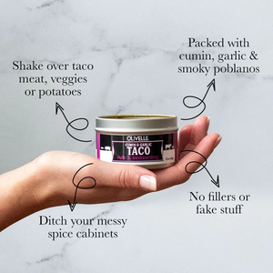 Cumin & Garlic Taco Rub & Seasoning by Olivelle