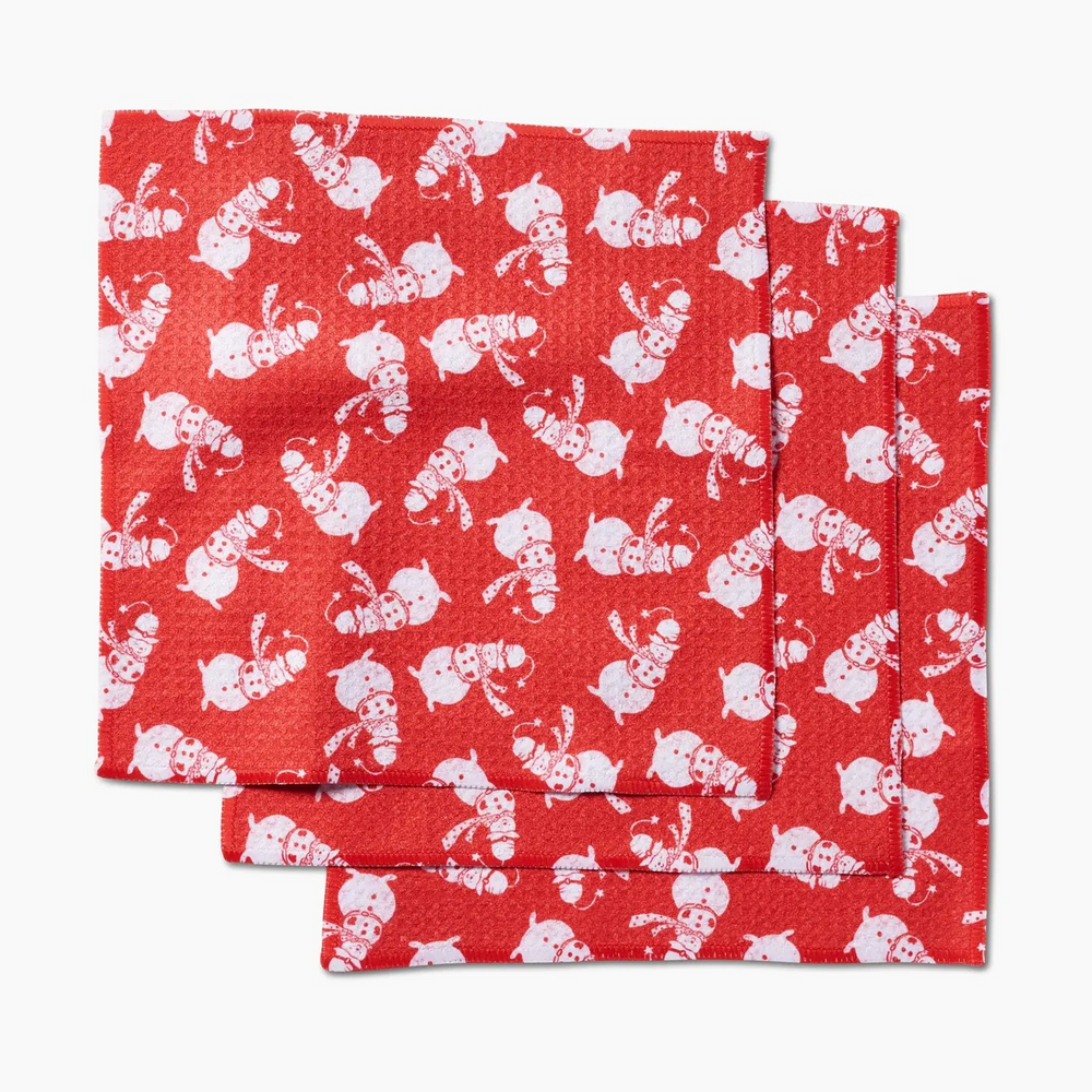 Geometry Dishcloth Set of 3 - Holiday Line - Several to Choose From