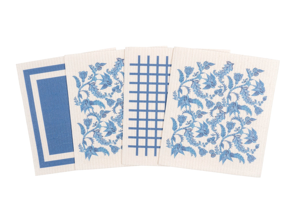 KAF Home Mixed Swedish Dish Cloths Set of 4 (Ikat)