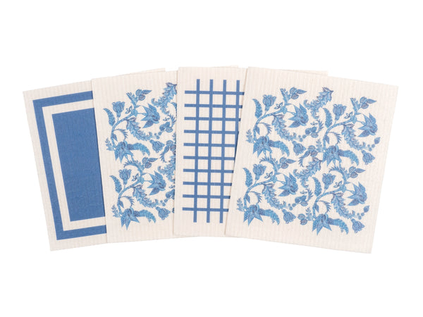KAF Home Mixed Swedish Dish Cloths Set of 4 (Ikat)