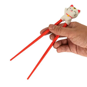 Training Chopsticks for Kids and Adults (Lucky Cat)