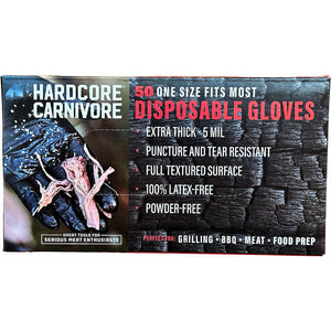 Hardcore Carnivore Disposable Nitrile Gloves