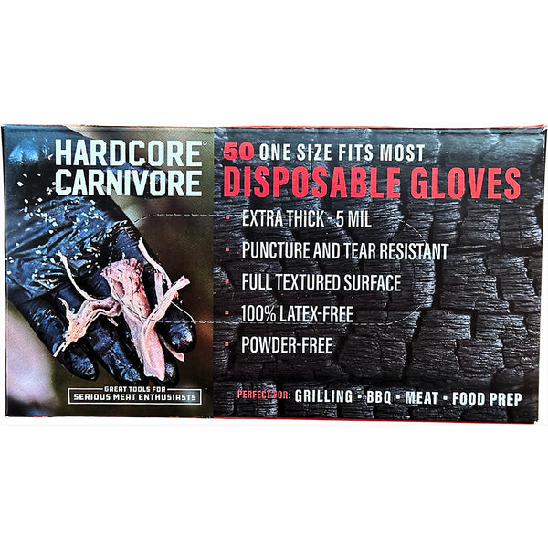 Hardcore Carnivore Disposable Nitrile Gloves