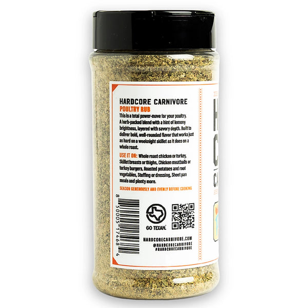 Hardcore Carnivore: Poultry Rub 10OZ