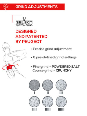 Peugeot Paris u'Select Zirlion Salt Mill, Chocolate 7in