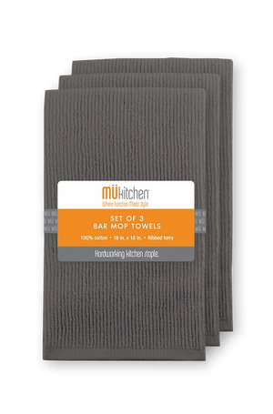 Bar Mop Towels - Set of 3 - Choose from 2 Colors