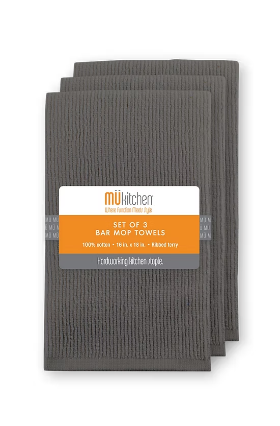 Bar Mop Towels - Set of 3 - Choose from 2 Colors