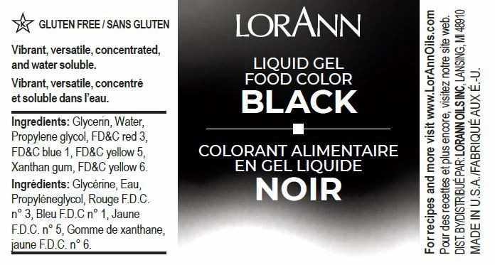 Liquid Gel Food Color Black