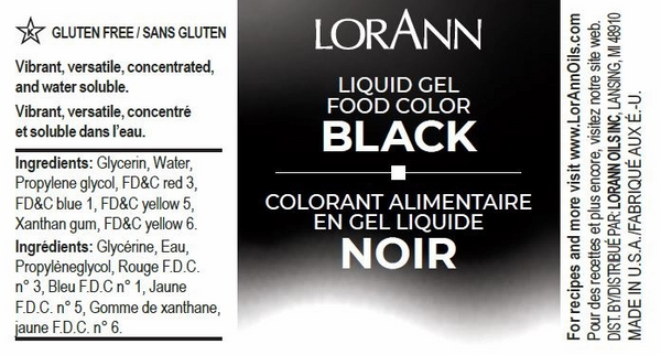 Liquid Gel Food Color Black