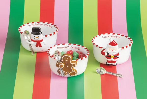 Christmas Tidbit & Spoon Set - Choose from 3 Styles