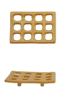 Stoneware Footed Soap Dish (2 Colors)