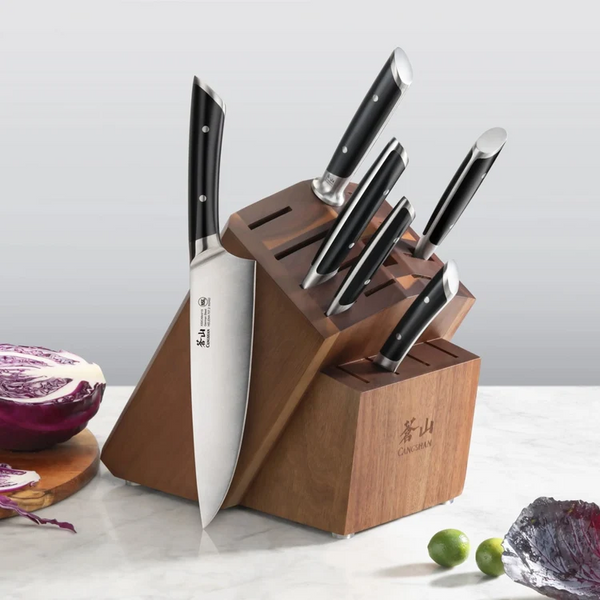Empty Knife Block, 16-Slot Organizer (Acacia) by Cangshan