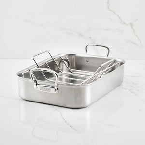 Hestan Stainless Steel Roaster w/tension Rack (2) sizes