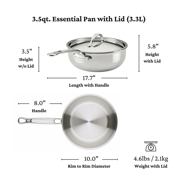 Hestan ProBond Luxe Covered Essential Pan (2) Sizes