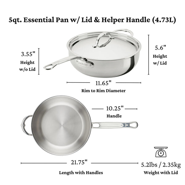 Hestan ProBond Luxe Covered Essential Pan (2) Sizes