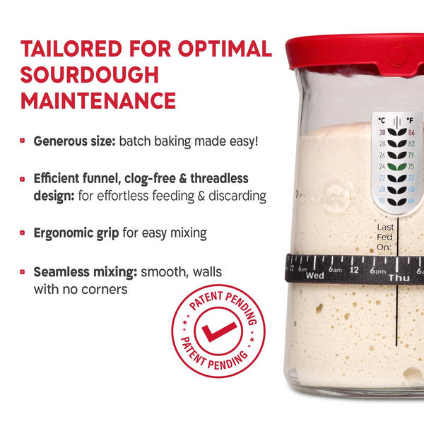 KneadAce Pro Sourdough Kit: 34oz Jar-Baskets-Bread Lame