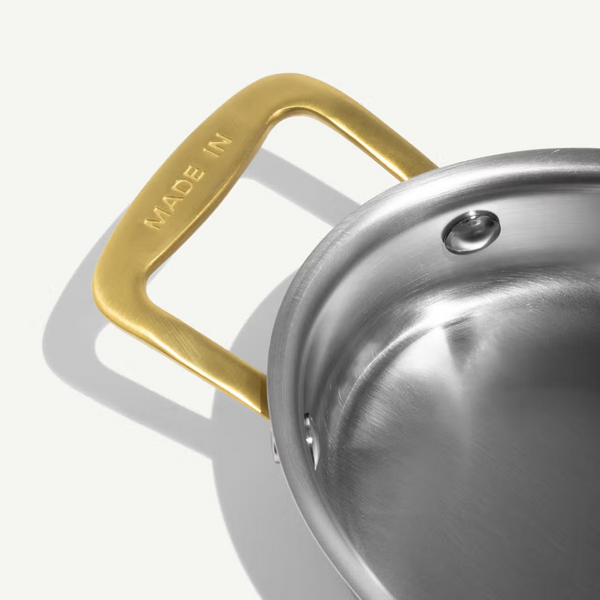 Made In Stainless Gratin Dishes (Set of 2) - Choose from Stainless or Gold Handles