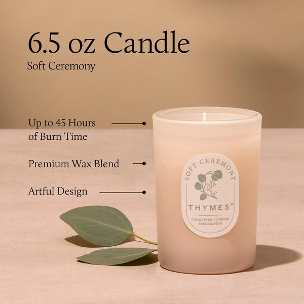 Soft Ceremony 6.5 oz Poured Candle