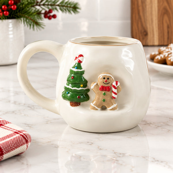 Stoneware Holiday Village Mug - 5 Styles to Choose From