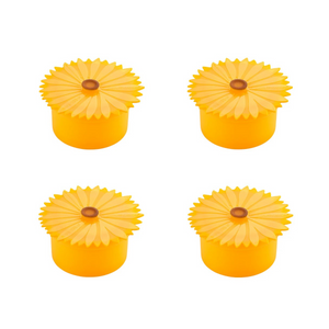 Silicone Flower Containers (Set of 4) - Choose from Sunflowers or Daisies