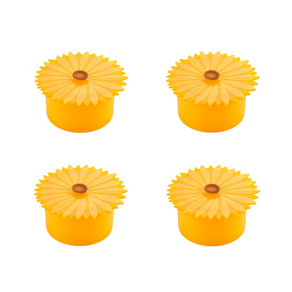 Silicone Flower Containers (Set of 4) - Choose from Sunflowers or Daisies
