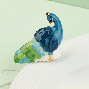 Fancy Feathers (Peacock) Mini Nora Fleming