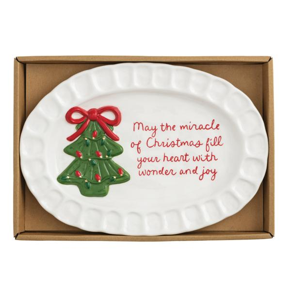 Whimsical Christmas Sentiment Plate - 2 Styles to Choose From