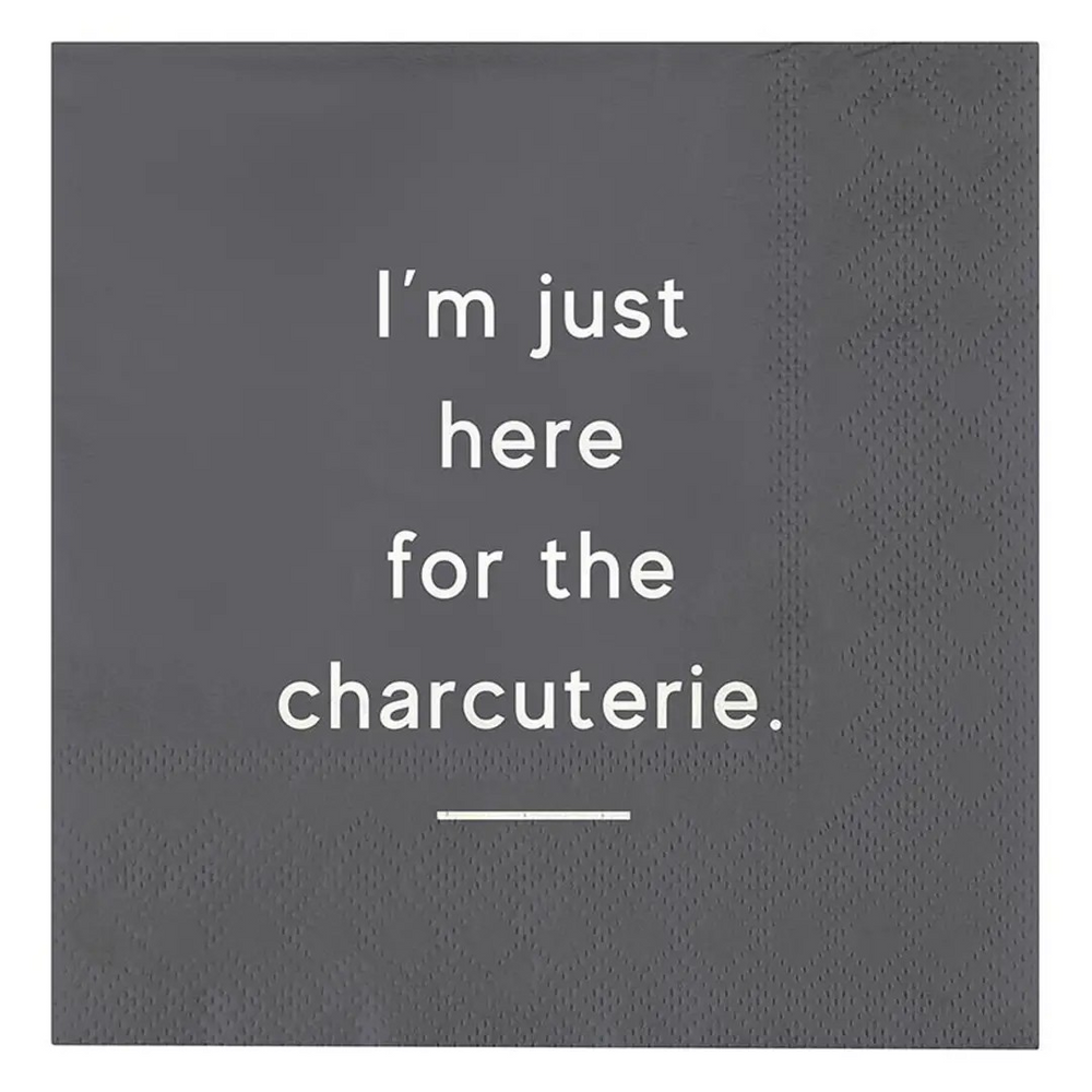 Cocktail Napkin - Just Here For the Charcuterie
