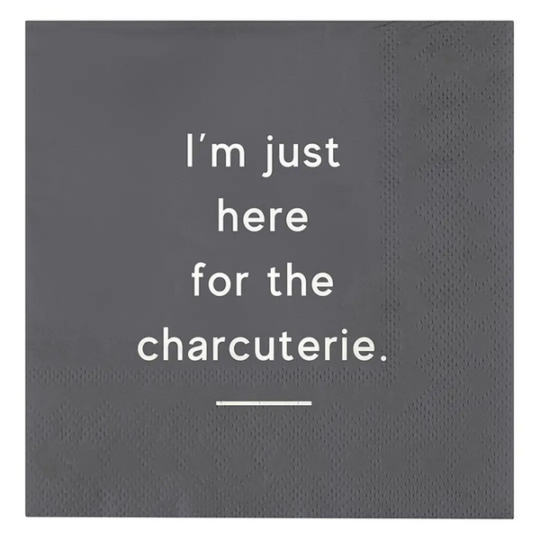Cocktail Napkin - Just Here For the Charcuterie