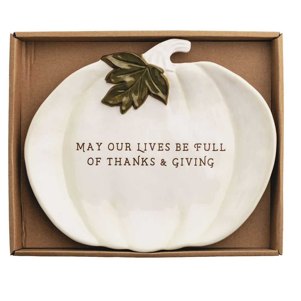 Pumpkin Sentiment Plate - 2 Styles