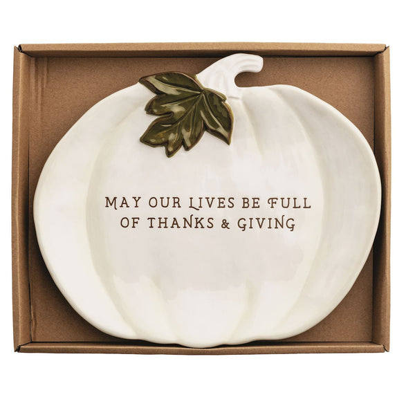 Pumpkin Sentiment Plate - 2 Styles