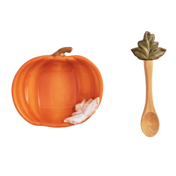 Pumpkin Dip Bowl Set - Choose from 3 Colors