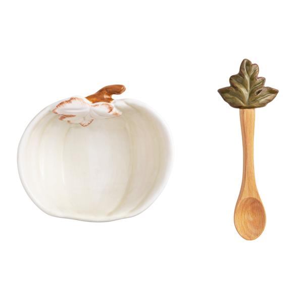 Pumpkin Dip Bowl Set - Choose from 3 Colors