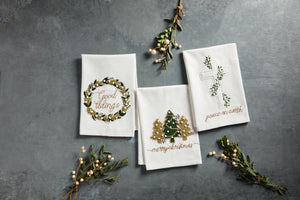 Christmas Applique Tea Towel - Choice of 3 Styles