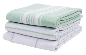 Monoco (Mineral Green) Terry Kitchen Towel Set of 3