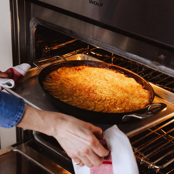 Oval Gratin Carbon Steel (Seasoned)