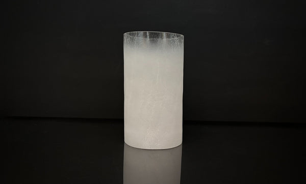 White Crackle Glass