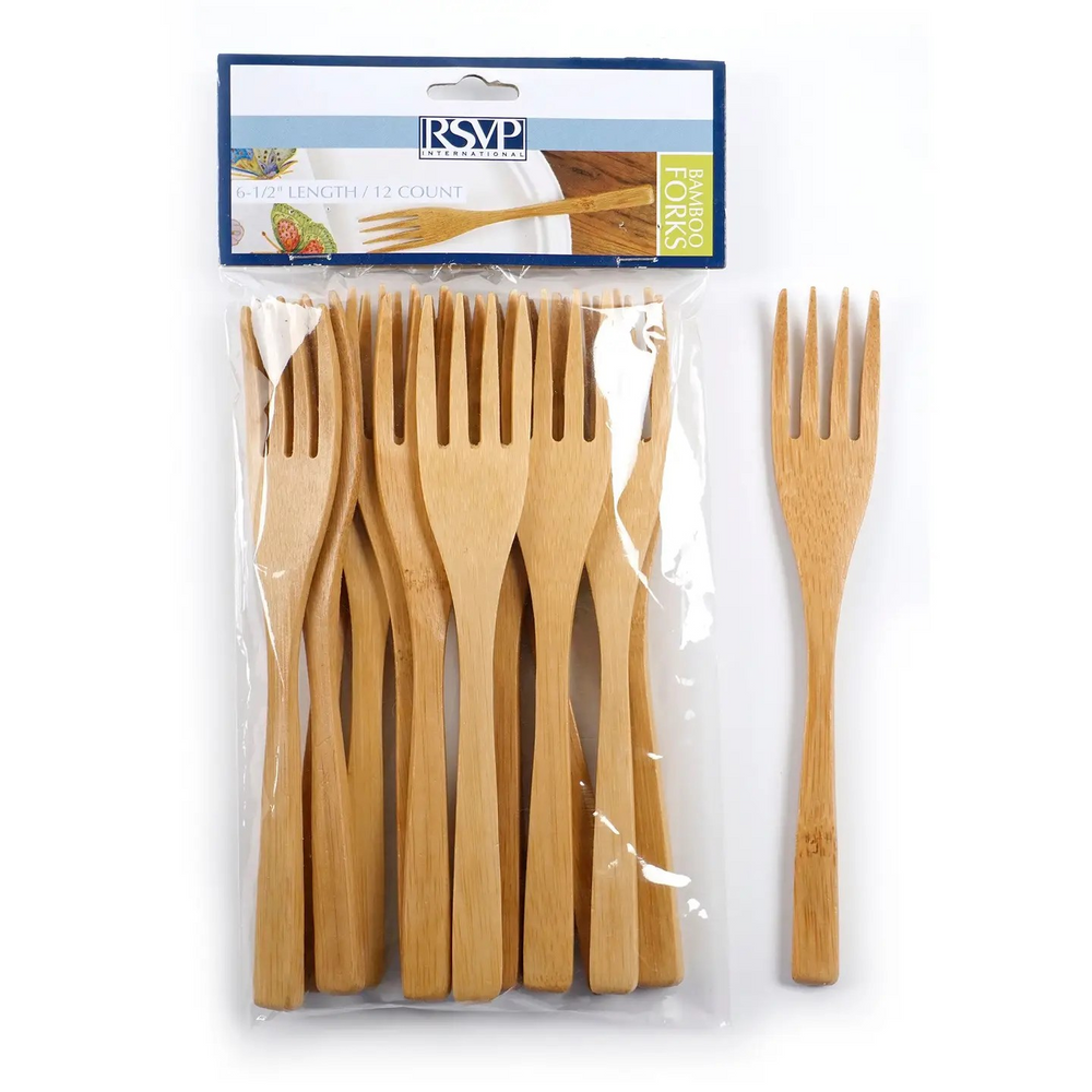 Bamboo Fork - 12 Pcs