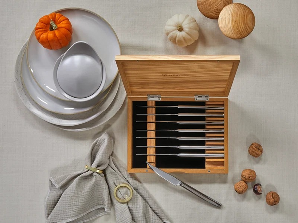 8-Piece Stainless Mignon Steak Knife Set by WÜSTHOF