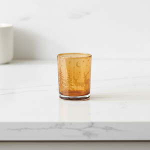 Woodland Deer Glass Votive - 2 Different Sizes