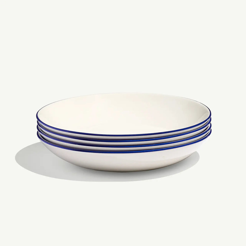 Entree Bowls - Blue Rim 10" (set of 4)