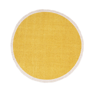 Fringed Table Linens - Dandelion Color