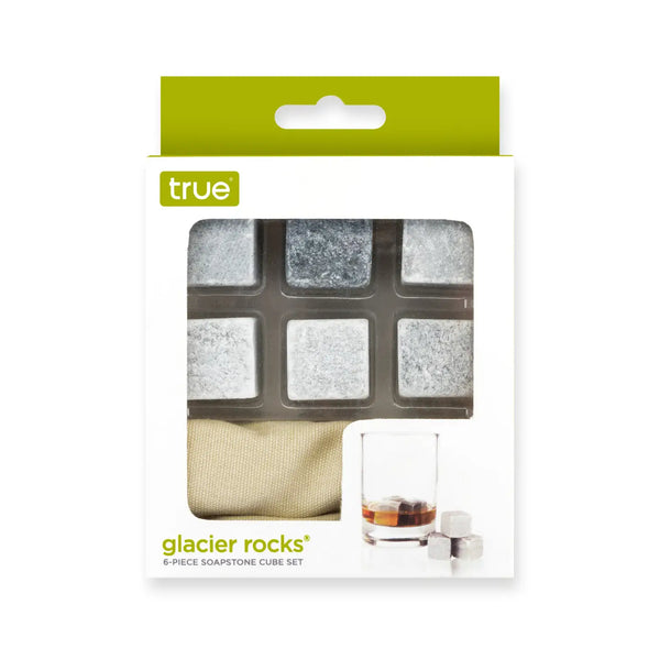 Glacier Rocks Soapstone Whiskey Chilling Cubes Set of 6