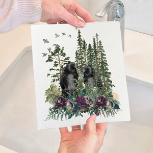 Swedish Dish Cloth, Colorado Mountains Wildlife - 2 Styles to Choose From