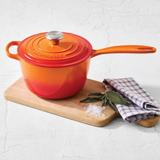 Le Creuset Signature Saucepan, 1.75Qt. - Choose from Several Colors